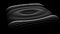 Sinusoidal formula distortion sine wave and waveform. Graph of a 3d function space in three-dimensional coordinates. Science