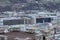 Sion, Switzerland - March 13th 2021: View from the fort to the campus buildings