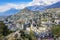 Sion town in in the Alps mountains valley, Switzerland