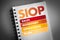 SIOP - Sales Inventory Operations Plan acronym