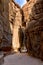 The Siq - ancient canyon in Petra