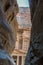 The Siq leading up to the Trausury in Petra, Jordan