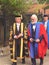 Sir Billy Connolly, receiving an honorary degree from University of Strathclyde