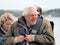 Sir David Attenborough With Local Lyme Regis Firemen