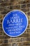 Sir James Barrie Blue Plaque in London