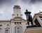 Sir Stamford Raffles Statue and Victoria Theater