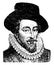 Sir Walter Raleigh, vintage illustration