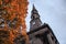 Sir Walter Scott memorial in Edinburgh, during a cloudy autumn morning. Landmarks of Scotland.