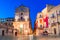 Siracusa, Sicily island, Italy: Night view of the  Church with the Burial of Saint Lucy, Ortigia, Syracuse