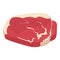 Sirloin steak isolated. Fresh raw meat fillet