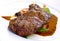 Sirloin strip Steak with green Beans ,vegetables a