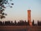 Sirmione, Garda Lake, Italy. The tower of Saint Martino at sunrise