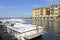 Sirmione harbour on Lake Garda in Northern Italy.