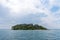 Sirmione, Italy - April 29, 2018: Amazing panoramic view of Grotte di Catullo from the Garda Lake