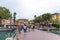 Sirmione, Italy - April 29, 2018: A view of the picturesque Piazza Carducci and Ferry terminal