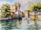 Sirmione watercolors painted