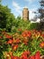 Sissinghurst Castle Tower with flowers