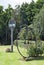 Sissinghurst, penny farthing sculpture and village sign