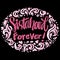 Sistahood forever word hand lettering. Feminist sisterhood slogan concept.