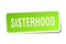 sisterhood square sticker