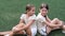 Sisterhood. Two sisters or friends spending time outdoors on sunny summer day. bff, sibling, girlfriend. Millennial teen