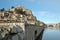 Sisteron and the bridge over river Durance