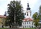 Sisters Premonstratensians Convent, first courtyard surrounded by 17th century baroque buildings, Doksany, Czechia