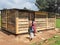 Sisters Walking into rural Central American Home to clean