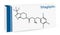 Sitagliptin anti-diabetic medication drug molecule. It is trifluorobenzene  and triazolopyrazine with hypoglycemic activity.