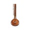 Sitar stringed musical instrument, indian music