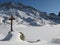 Site of the lake of allos , france