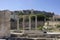 On the site of the ruins of Hadrian library in Athens