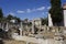 On the site of the ruins of Hadrian library in Athens