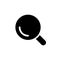On-site search black glyph ui icon
