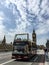 Site seeing bus at Westminster bridge, London, UK