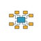 Sitemap icon. Simple element from seo icons collection. Creative Sitemap icon ui, ux, apps, software and infographics