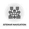 Sitemap Navigation Line Icon