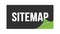 SITEMAP text written on black green sticker