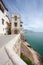 Sitges coast and Maricel museum (Barcelona, Spain)