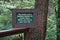 Sitka, Alaska: A wooden sign warns walkers and hikers