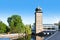 Sitkovska water tower and Manes gallery, Moldau river, Prague (UNESCO), Czech republic