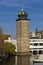 Sitkovska water tower on Vltava river in Prague