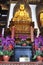 The Sitting Buddha statue from the Jade Buddha Temple interior in Shanghai