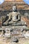 Sitting Budha in Wat Mahathat, historical park.
