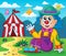 Sitting clown theme image 4