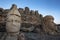 Sitting on the eastern platform of Mt Nemrut in Turkey are the statues of Apollo left and the goddess Tyche of Commageme.