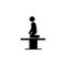 sitting, patient icon. Element of patient position icon for mobile concept and web apps. Pictogram sitting, patient icon can be