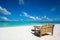 Sitting place and table in a tropical beach