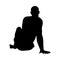 Sitting Pose Man Silhouette