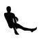 Sitting Pose Man Silhouette